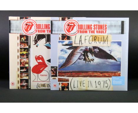 Vinyl - 2 Rolling Stones albums to include: The Rolling Stones – L.A. Forum (Live In 1975) (EU 2014, 3 albums and DVD, Rollin