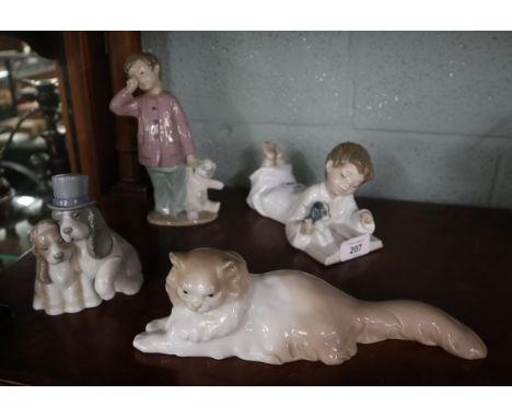 Collection of Nao figurines 