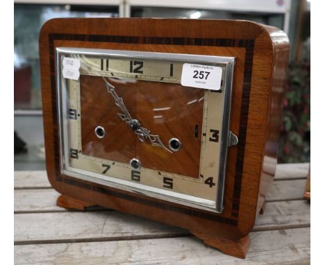 Chiming Art Deco mantle clock 