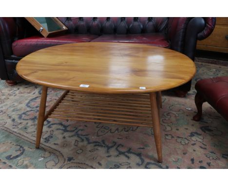 Large Ercol blonde elm coffee table 