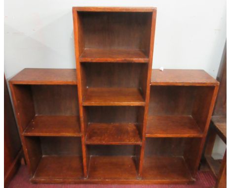 Vintage Heals style shelving unit -&nbsp;Approx width: 90cm, depth: 18cm, height: 90cm