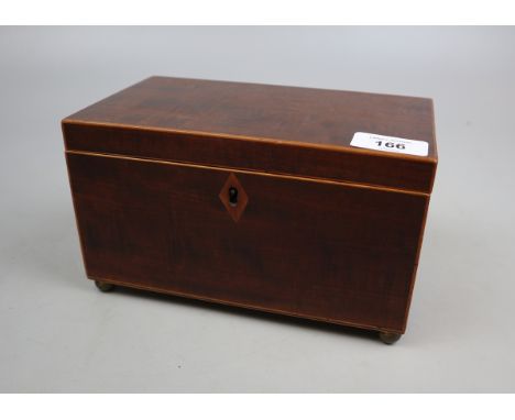 Mahogany tea caddy 