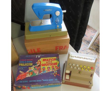 Little Betty children's sewing machine, Watch with Mother projector &amp; toy cash till