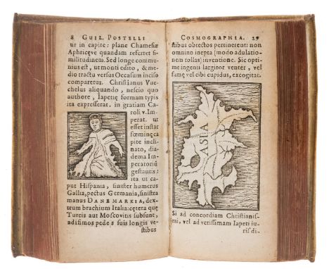 Astronomy.- Postel (Guillaume) De universitate libri duo: in quibus astronomiæ, doctrinaeve coelestis compendium, 2 vol. in 1