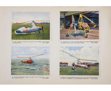 NO RESERVE Aviation.- Hegener (Henri) Patria's Luchtvaart-Album, first edition, 114 colour illustrations on card, tipped-in, 