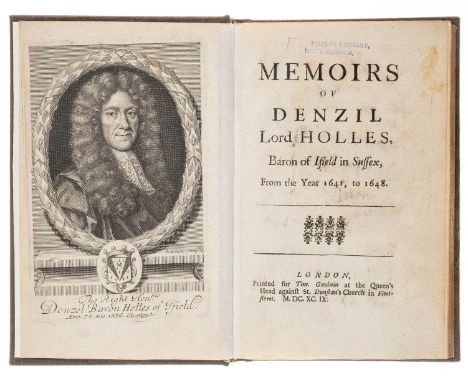 NO RESERVE English Civil War.- Holles (Denzil, Baron) Memoirs of Denzil Lord Holles, Baron of Ifield in Sussex, from the Year