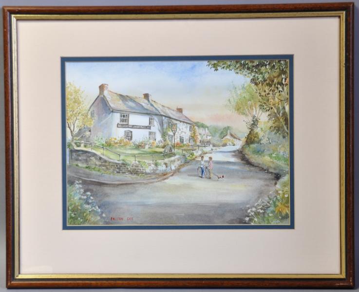 Beth Altabas - 'The Prestongate Inn' at Ploughill, near Bude, pair ...