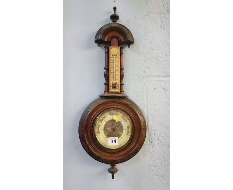 Walnut barometer