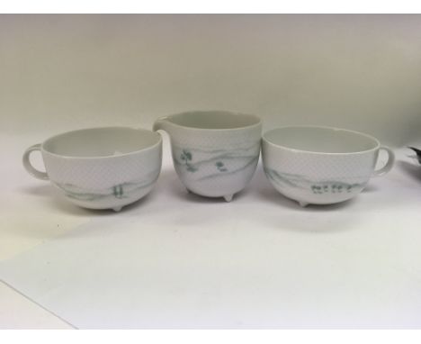 A Rosenthal studio line tea dinner service including dinner plates cups bowls serving dishes.