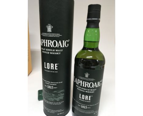 A bottle of Laphroaig Islay single Malt Scotch Whisky. 70cl.