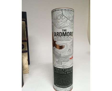A bottle of The Ardmore Highland Single Malt Scotch Whisky.