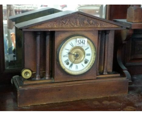 A large Ansonia, eight day mantle clock of Classical design - NO RESERVE