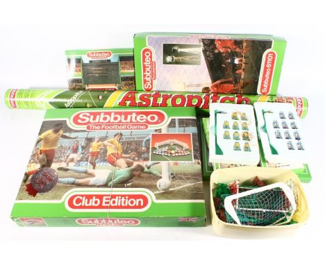 Subbuteo table soccer to include Club Edition set, 61101 Floodlights, 61178 Astropitch, football teams to include 6300 West G