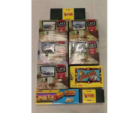 Corgi Classics 1:50 scale Cafe Connections models to include CC11601 Leyland LAD Octopus Sheeted Platform Lorry Andrew Wishar