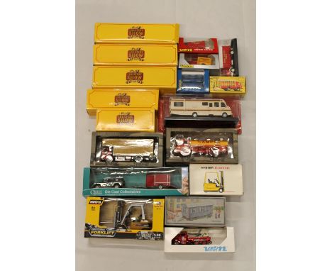 Diecast model vehicles to include NZG Modelle GmbH 720 Haulotte H15 SX Zooom, CIJ Norev 4/50/01 Renault 2.5t Betaillere, Joal