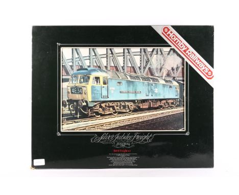Hornby OO gauge model railways R684 Silver Jubilee Freight set with diesel locomotive 47421 BR blue etc. sealed and boxed. 