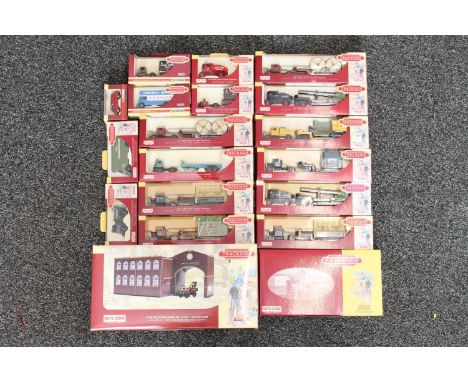 Lledo Trackside Days Gone diecast model vehicles to include BR2002 two piece tin plate railway depot &amp; AEC wrecker Britis