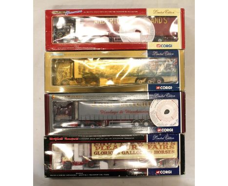Corgi Toys 1:50 scale limited edition diecast articulated lorry models to include CC12104 Renault Premium Curtainside Strongs