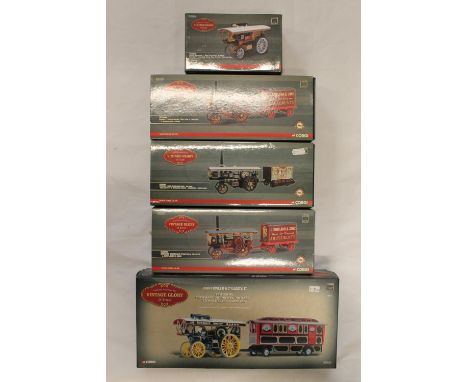 Corgi Vintage Glory of Steam 1:50 scale diecast models to include 80110 John Fowler &amp; Co (Leeds) Limited Fowler B6 Showma