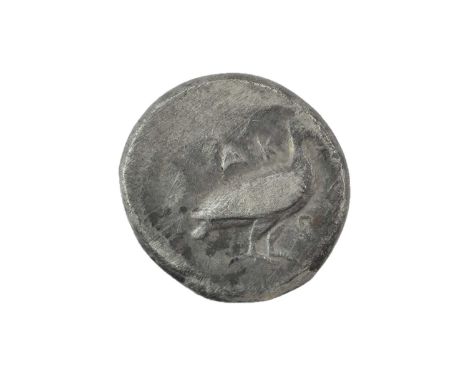 ♦Ancient Greece, Colony of Sicily, Akragas Silver Didrachm, circa 500-480 BC, obv. eagle standing right, A K above &amp; R (A