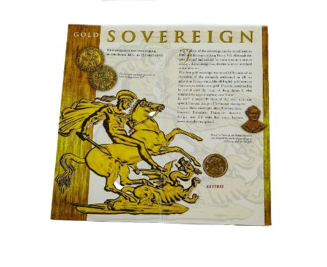 Elizabeth II, 'Bullion' Sovereign 2000, obv. Rank-Broadley portrait of the queen, rev. Pistrucci, encapsulated in Westminster