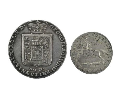 German States, Brunswick-Luneburg-Calenberg-Hannover, George III ⅔ Thaler 1805, obv. GEORGIUS•III•D•G•BRITANNIARUM•REX•F•D•, 