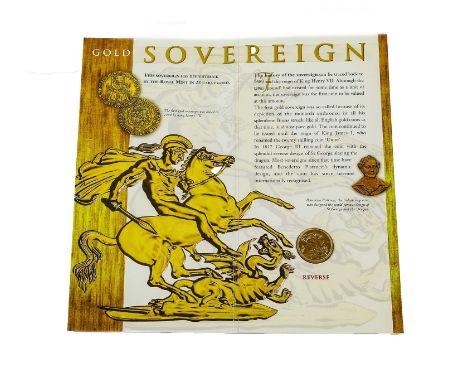 Elizabeth II, 'Bullion' Sovereign 2000, obv. Rank-Broadley portrait of the queen, rev. Pistrucci, encapsulated in Westminster