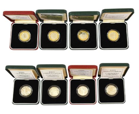 8 x Elizabeth II, Silver Proof £2, comprising: 1995(x3) 'Second World War', 1996 'Football - 10th European Championship', 199