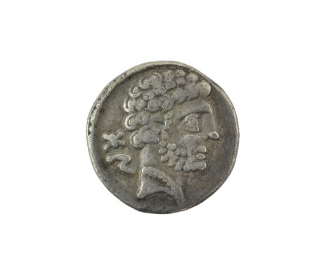 ♦Romano-Celtiberian, Silver Drachm (circa 200-150BC), struck in the city of Osca (called Bolskan in the local Iberian languag