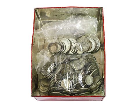 British Silver Coinage, to include pre-1920 silver halfcrowns, florins, shillings etc., weight 187.2g; and pre-1947 halfcrown