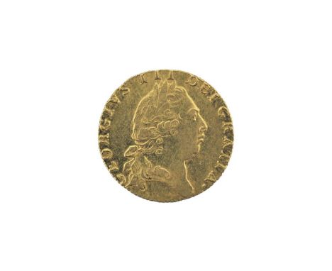 George III, 'Spade' Guinea 1798, obv. fourth laureate head right, rev. crowned spade-shaped shield of arms, S.3729, with orig