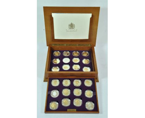 Elizabeth II, 'Golden Jubilee Collection' 2002, comprising 24 x silver proof coins issued by twelve commonwealth nations to c