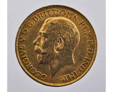 George V, Sovereign 1912, obv. bare head left, rev. Pistrucci, light contact marks, otherwise AEF.