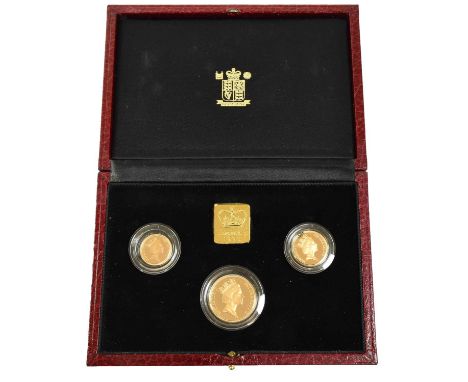 Elizabeth II, Gold Proof Sovereign 3-Coin Set 1990, comprising double sovereign, sovereign and half sovereign, obv. Maklouf p