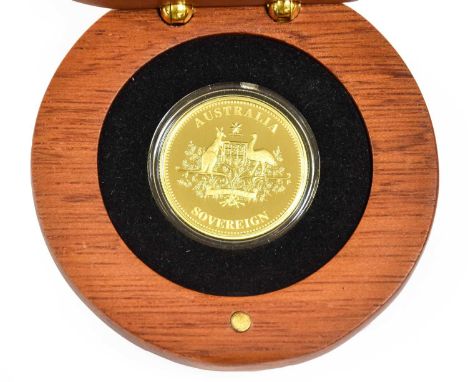 Australia, Elizabeth II Proof Sovereign ($25) 2009, Perth Mint, obv. Rank-Broadley portrait of the Queen, denomination and da