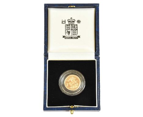 Elizabeth II, Proof Half Sovereign 1998, obv. Rank-Broadley portrait of the Queen, rev. Pistrucci, encapsulated in Royal Mint