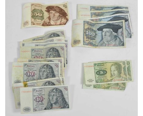 80 x World Banknotes, mostly European second half of the 20th century, including examples from Guernsey, Scotland, Jersey, th