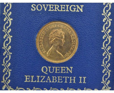Elizabeth II, Sovereign 1981, obv. BRITT: OMN omitted, rev. Pistrucci, light scratches to bust, otherwise GEF.