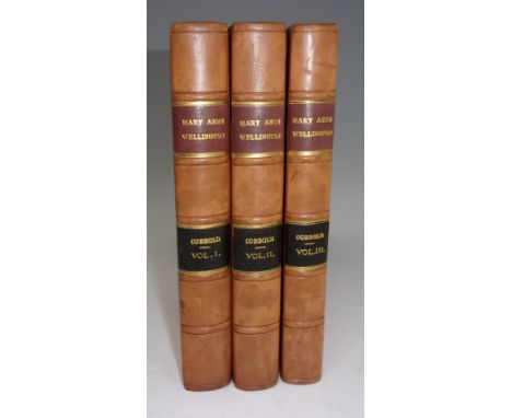 COBBOLD, Richard. Mary Anne Wellington. Henry Colburn, London. 1846 1 st edition. 3 vols. [3] NOTE: Lots 1021 - 1025, by Suff
