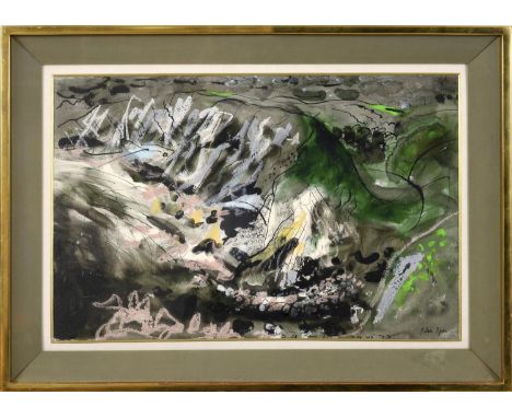 JOHN PIPER, CH (1903-1992). PWLL STRODYR. (d) Signed, inscribed with title and dated 29.VI.72, watercolour with pen and ink, 
