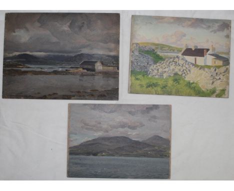 STEPHEN BONE (1904-1958). LAWRENCE'S COVE, BERE ISLAND, COUNTY CORK; IRISH VIEWS. (d) Three, two signed and/or inscribed vers