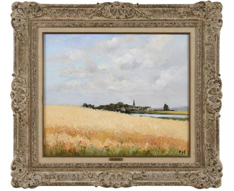 MARCEL DYF  (1899-1985). BLES AU HEZO. (d) Signed, oil on canvas, 44.5 x 53.5cm., Provenance: London, Christopher Wade Ltd, M