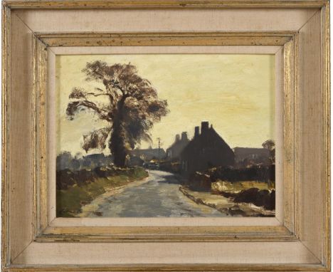 EDWARD SEAGO, RWS (1910-1974). OCTOBER MORNING, UPPER HORNING. (d) Signed, inscribed with title verso, oil on Masonite, 29 x 