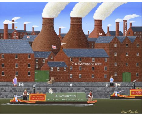 PETER HEARD (1939-2021). THE POTTERIES. (d) Signed; also signed, inscribed with title and dated 1986 verso, pencil sketch of 