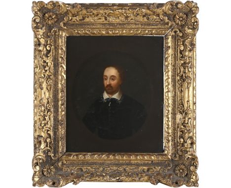 JOHN TAYLOR (1585-1651). In the manner of. PORTRAIT OF A GENTLEMAN, TRADITIONALLY IDENTIFIED AS WILLIAM SHAKESPEARE. Quarter 