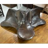 Satterei Beim Kloster brown leather saddle impressed 8N 10 5E and makers label.