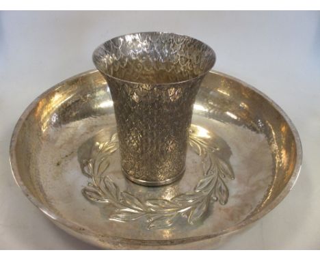 The Duchess of Sutherland's Cripple Guild electroplated bowl and planter  