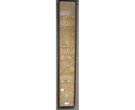 A 17th century needlework sampler, dated 1656  