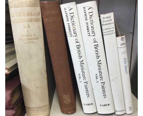 Books - six volumes, George Engleheart, from an edition of 350, Life and Works of Ozias Humpry, from an edition of 400, A Dic
