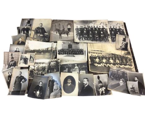 H.R.H. Prince George Duke of York (later King George V), collection of portrait photographs and Naval groups (30 plus)Provena